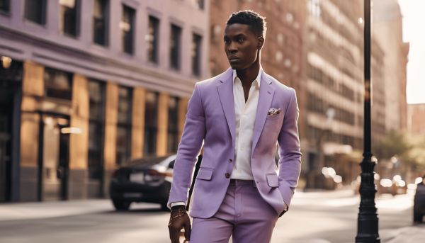 Comment bien porter le violet pastel pour homme