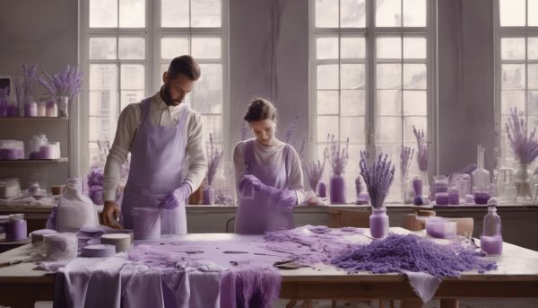 Maîtriser la teinture violette pastel pour hommes