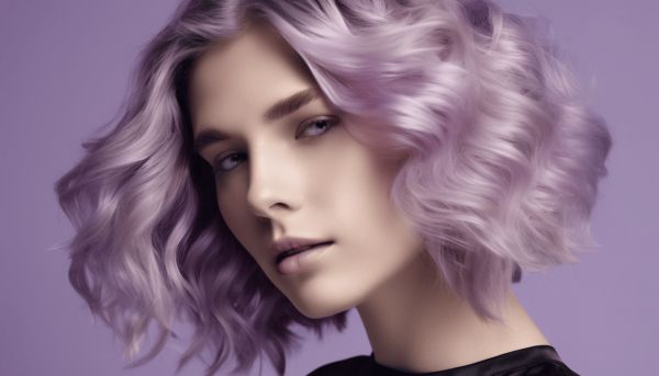 Osez le violet pastel pour une coiffure audacieuse