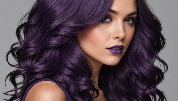 Cheveux violet profond : une touche d'élégance originale